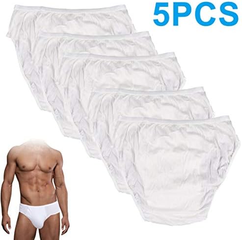 Roupas íntimas de roupas íntimas de roupa de baixo kesyoo para hombres 5pcs masculinos dispensáveis ​​cuecas de roupas