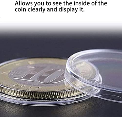 Cápsulas de moedas caixa de caixa de moedas de moeda de moeda de armazenamento de contêineres suprimentos de recipiente