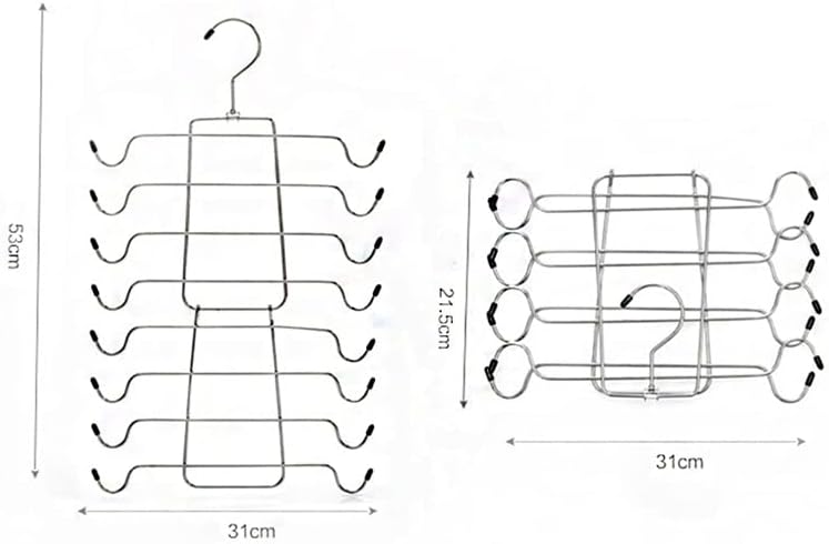 Douba Multi-camada Magic Trouser Rack Hanger de aço inoxidável dobrável rack de rack de rack de plack de guarda-roupa Rack
