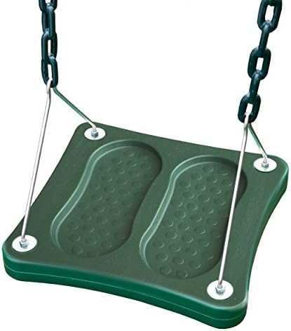 Swing-N-Slide NE 5041 Stand-up Swing com base de swing de 14 x 14 e correntes revestidas para conjunto de swing e jogador,