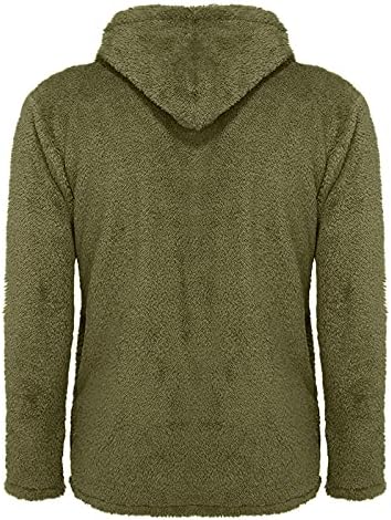 Jaqueta com capuz masculina de Wenkomg1, com casaco quente de cor quente/overcoat de inverno casual casual vaso casual