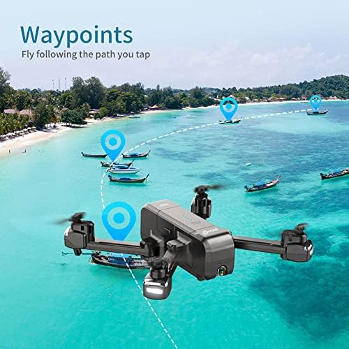 Contixo F22 Pro FPV Drone com câmera para adultos, crianças, iniciantes - 5G RC Quadcopter com 2,7K Video - Controle de gestos, trajetória
