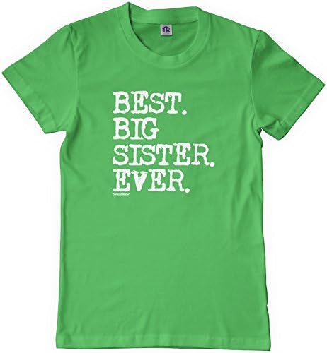 T-shirt da melhor irmã da Big Girls Girls de Threadrock