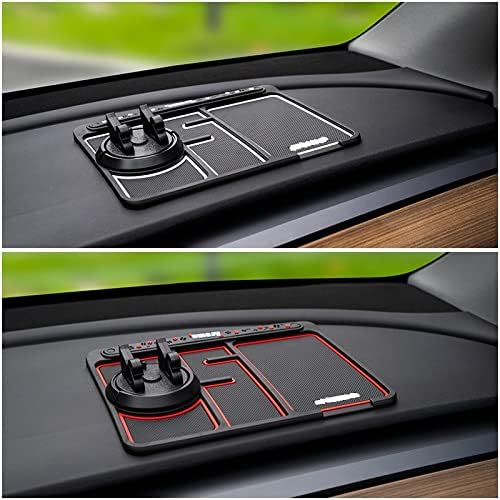 GSTX Multifuncional 4 em 1 Phone não deslizamento para painel de carro, tapete anti-deslizamento automotivo, porta-celulares, número