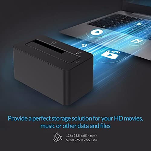 Caso Llamn SATA para USB 3.0 Docking Docking Station 5 Gbps Speed ​​para 2,5 ''/ 3,5 SSD HDD com adaptador de 12V de energia