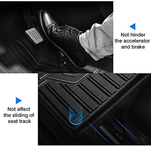 Mixsuper Floor tapetes compatíveis com 2018-2023 Volvo XC60 All Weather Floor Liners de borracha pesada Durável 1st e