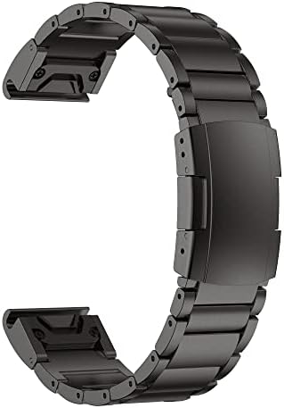 Murve 22 26mm de liga de liga de liga de relógio compatível com Garmin Fenix ​​5 5x mais 6 6 Pro 945 RELUMENTO RÁPIDO SMART STAP PRESTRA