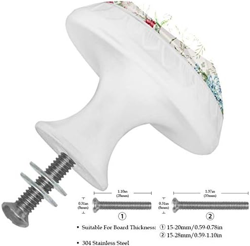 A gaveta puxa alças de armário com 8 parafusos de montagem para casa de cozinha de banheiro diy alpendre as flores de