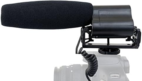 Microfone de alta sensibilidade com windscreen e muff de vento de gato morto para a Sony A77II
