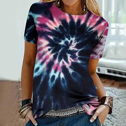 Camisetas de impressão de incêndio feminino, mulheres de verão casual de manga curta tampa gráfica tampa gráfica moderna