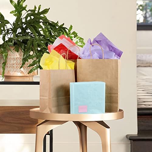 Papel de seda para sacolas de presente, 150 folhas 30 variados de papel de seda coloridos para embalagem de presentes, 20