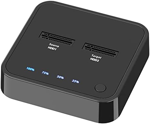 Yebdd USB 3.1 Tipo C a M.2 Dual Bay Baía Externa Docking Station com clone offline para M2 SSD suporta o suporte