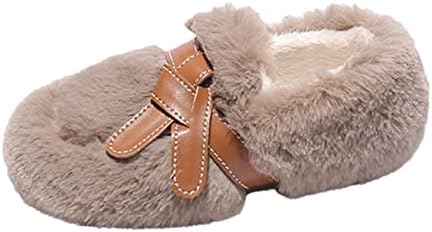 Moda inverno infantil botas meninos e meninas sapatos de algodão de fundo redondo de ponta de cor sólida de cor de cor de cor de