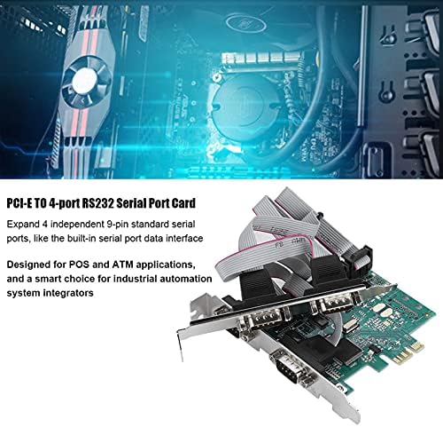 Adaptador PCI E Adaptador PCB PCI E TO RS232 4 Conversor de porta serial da porta PCI para o adaptador de controlador Express Cartão de expansão