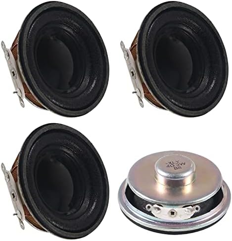 Diann 4pcs 1,5 4ohm 3W Full Range Audio Speaker estéreo Woofer Alto -falante DIY Speaker DIY