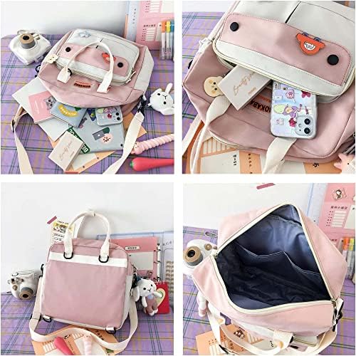 FVGWTVs Kawaii Backpack Bolsas fofas Casual Kawaii japonês laptop multifuncional, mochilas estéticas para meninas adolescentes