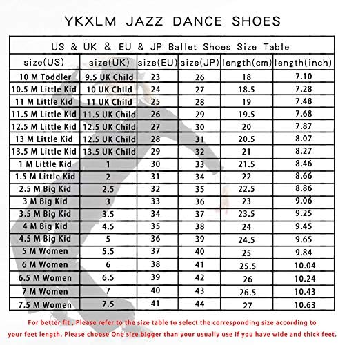 YKXLM Couro feminino e lona superior e camurça Sapatos de dança de ioga de balé de jazz, modelo TJJCGBJS