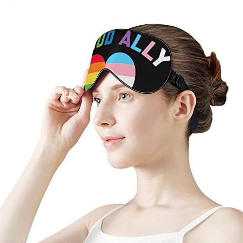 Mês do Pride LGBTQ Orgulho gay Allysleep máscaras de olho blecaute com tira elástica ajustável