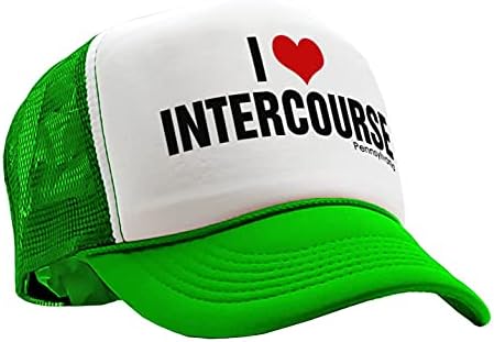 The Goozler - I Heart Ichourse Pennsylvania PA piada - Vintage Retro Style Trucker Cap Hat Hat