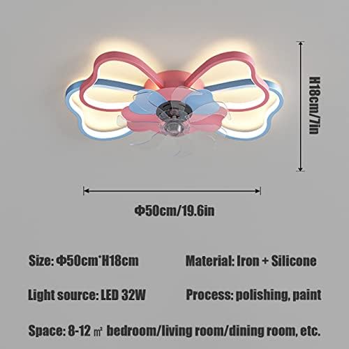 Neochy Kids Fãs com luzes de teto 3 Velânia Fã silencioso com controle remoto LED LED LUZES DIMMÁVEL DE TETO COM TIMER PARA