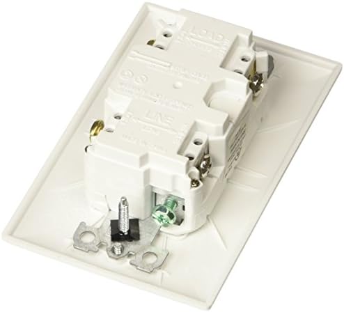 RV Designer S801, tomada GFCI dupla com placa de cobertura, branca, CA Electrical