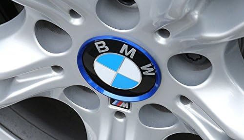 Duoles 4 peças liga liga roda de roda central tampa de tampa de tampa anéis de tampa de decoração para Audi A3 A4 A5 Q3 Q5 Q7 TT Quattro, BMW x1 x3 x5 1 3 5 6 7 Série