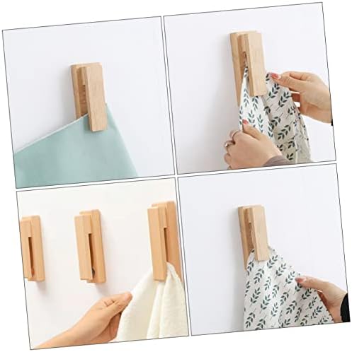 4pcs preso de roupa ganchos adesivos decoração de punção de toalhas de pano de roupa de pano de pano livre para hangesr racks toalhas