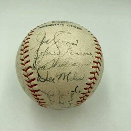 Nice 1943 Boston Red Sox Team assinou beisebol Ted Williams Al Simmons JSA CoA - Bolalls autografados