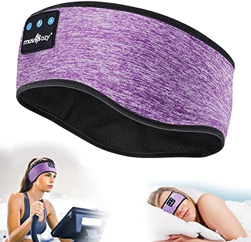MusicOzy Sleep Headphones Bluetooth Wireless Sports Headband, Earbud de máscara de olho para dormir para que dormem