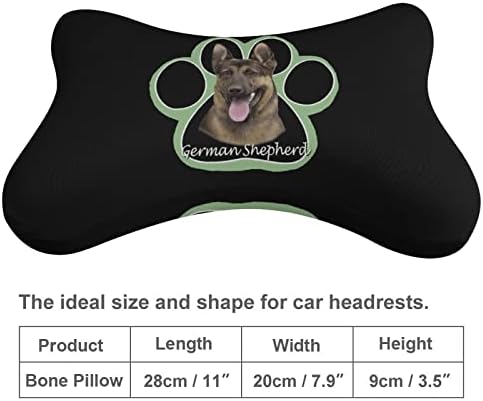 Alemão pastor de cão pata travesseiros de pescoço de espuma de espuma macia apoio de cabeça de cabeça de cabeça para condução