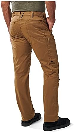 5.11 Panteira de cume masculina tática, tecido elástico flex-tac, cintura de conforto, estilo 74520
