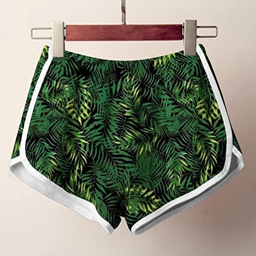 Zhensanguo shorts para mulheres roupas de roupas casuais calças de praia de ioga estampada