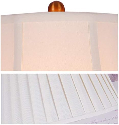 Lâmpada de lâmpada de mesa ZXZB, lâmpada de mesa da sala Lâmpada de mesa Lâmpada criativa Borneol Crack Glaze Decoração Cerâmica de linho lâmpada Lâmpada de leitura/A