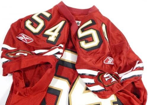 2004 San Francisco 49ers Richard Seigler 54 Jogo emitido Red Jersey 48 DP28681 - Jerseys de Jerseys usados ​​na NFL não assinada