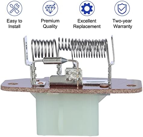 Resistor do motor do soprador de aquecedor HVAC Compatível com Ford E-150 E-250 E-350 E-450 E-550, Ford Econoline,