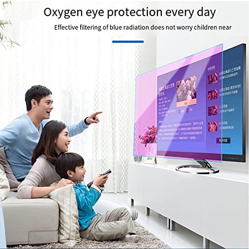 Anti Blue Light 32-75 polegadas TV Protector, filtro Ultra-clare de filme anti-UV/anti-Glare/Anti-arranhão para LCD, LED,