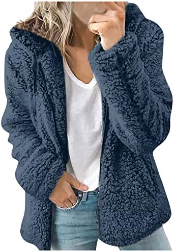Casaco adolescente casaco de manga comprida Capuz de roupas externas spandex forra alinhada sherpa quente confuso com capuz de capô com casaco liso fh