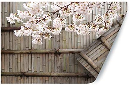 Fantasy Star Aquarium Background Bamboo Door e Cherry Blossom Fish Tank Wallpaper Fácil de aplicar e remover o adesivo PVC