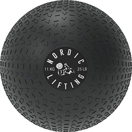 Nordic Lifting Slam Ball 25 lb pacote com bola de parede 20 lb