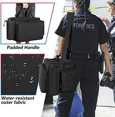 TRUNAB Patrulha Bag Polícia, bolsa de serviço policial, organizador de banco da frente de carro compatível com laptop de