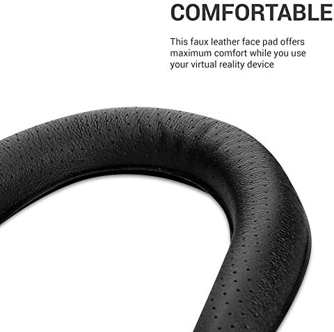 Almofada Face Kwmobile VR Compatível com Oculus Rift CV1 VR Gaming - Pad para espuma de couro sintético para VR - Black
