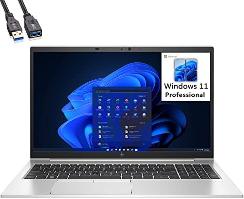 HP EliteBook 850 G8 15,6 Laptop de negócios FHD, Intel Quad-core i7-1165g7 até 4,7 GHz, 32 GB DDR4 RAM, 1TB PCIE SSD, WIFI6, BT 5.1, KB retroiluminado, leitor de impressão digital, Windows 11 Pro, Broag Cable