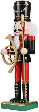 Besportble Decorações de quebra -nozes Pimenta de madeira pimenta de natal Wood Puppet Soldier Walnut Soldier Doll