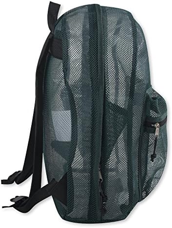 Mochilas de malha transparentes para crianças em idade escolar, praia, viagens - malha veja através da mochila com tiras acolchoadas