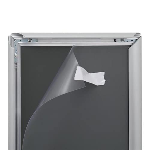 Xyyssm Aluminium 21.59 * 27,94cm Frame de 25 mm Frame, ângulo reto Silver, placa de apagamento seco magnético - quadro branco magnético/para