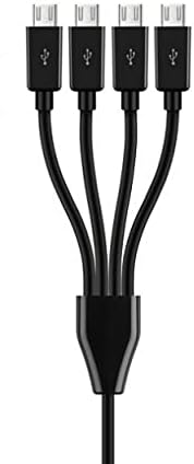 Vrlinking Multi Micro USB Candimento, 4 em 1 USB 2.0 A Male a 4 Micro USB Masculino, Micro USB Splitter Cable