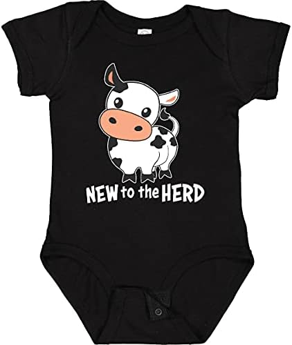 Inktastic novo no rebanho- traje de bebê de vaca fofa