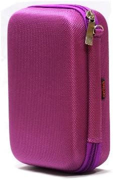 Navitech Purple Pocket/Portable/Mobile Impressor Case de transportar compatível com a impressora fotográfica de bolso