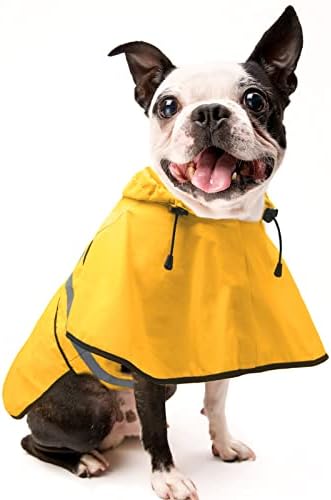 CANGOFLY DOG CAPAT PONCHO CAPELADO - Caixa de chuva de cachorro à prova d'água ajustável