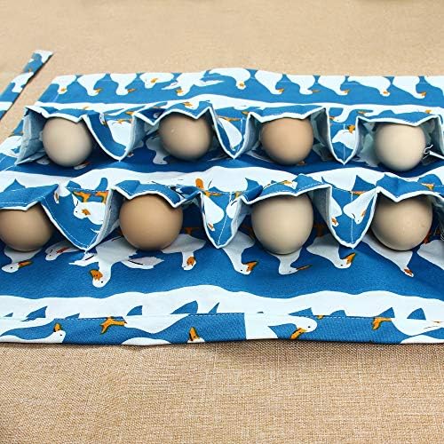 Etiuc Durável Coleção de ovos Avental 18 e 12 bolsos profundos Tecido de lona para pato